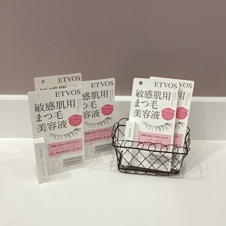 【ショップイン】ETVOSから待望の敏感肌用まつげ美容液が登場♥